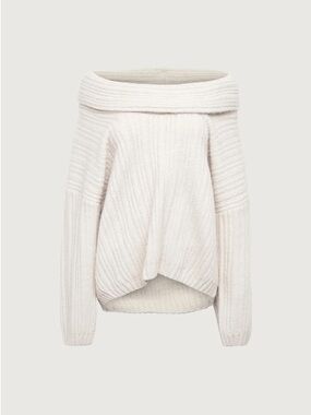 OAK + FORT | Oversized Slouchy Off The Shoulder Sweater